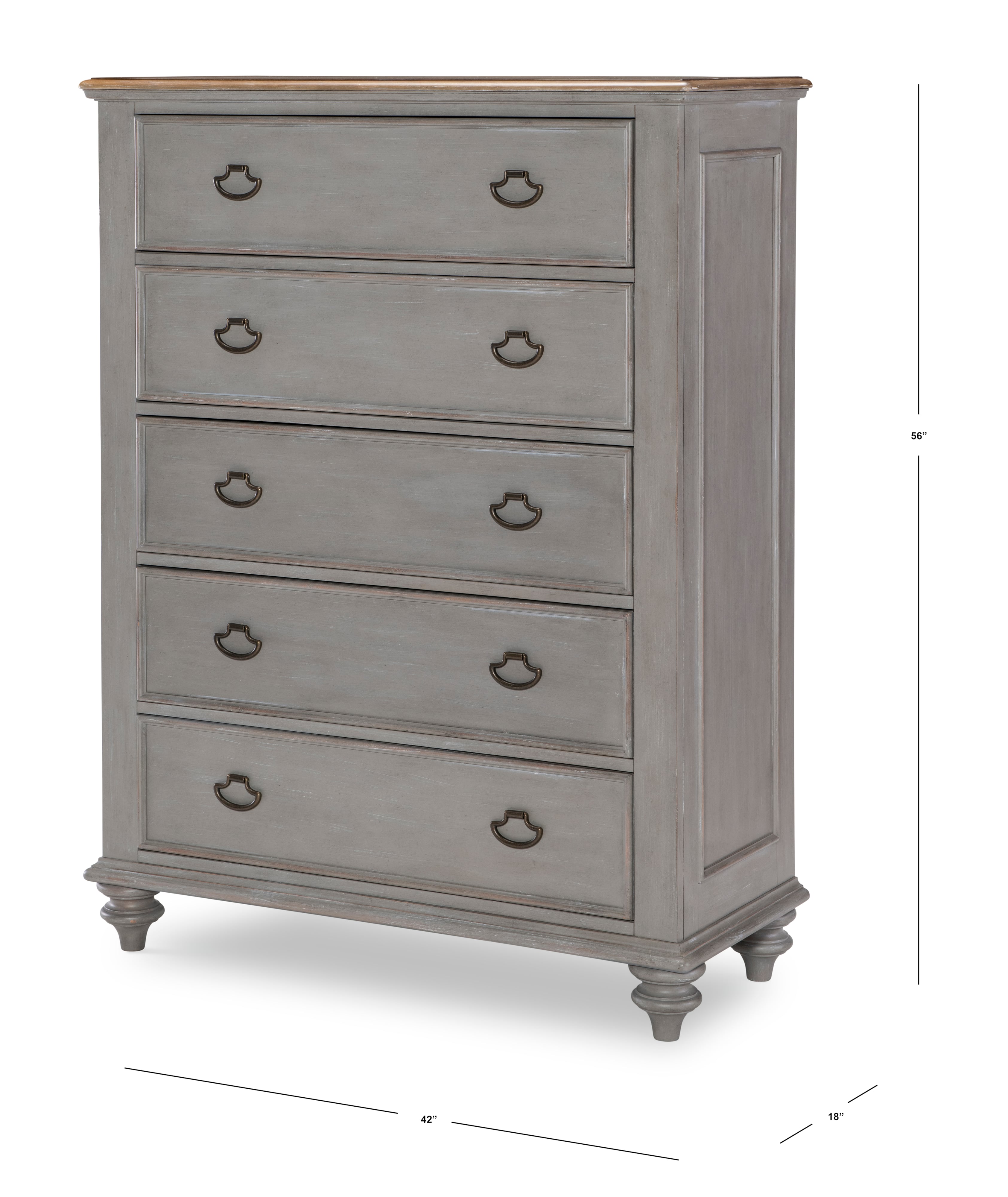 Legacy Classic Kingston 312640609 Farmhouse 5Drawer Bedroom Chest