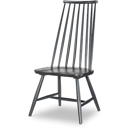 Concord Windsor Back Side Chair in Charred Oak Finish