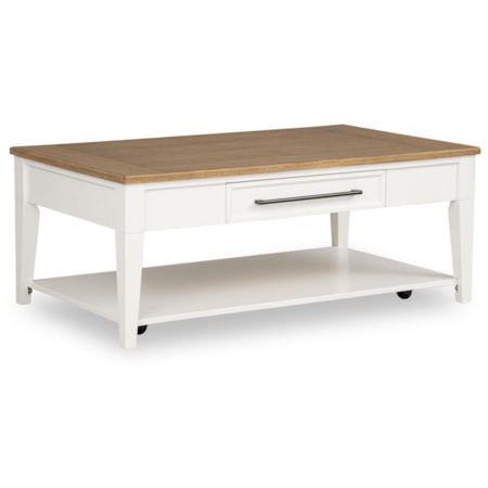 Cocktail Table with Casters