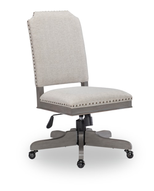 Transitional Adjustable Upholstered Office Chair