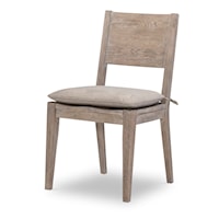 Transitional Dining Side Chair with Cushion