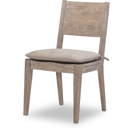 Transitional Dining Side Chair with Cushion 