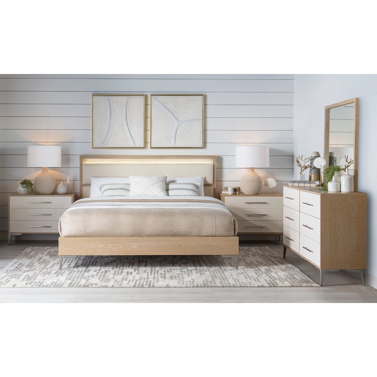 Legacy Classic Biscayne California King Upholstered Panel Bed