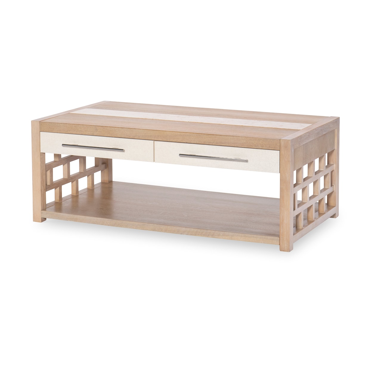 Legacy Classic Biscayne Cocktail Table with Travertine Insert