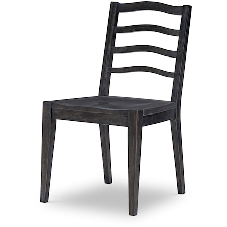 Transitional Ladder Back Dining Chair