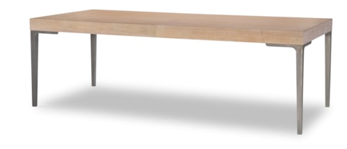 Contemporary Dining Table with 20"Leaf