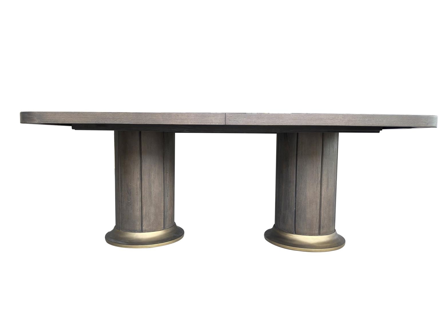 84" Double-Pedestal Extension Dining Table
