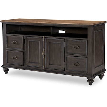 Farmhouse 62" Entertainment Console with 2-Doors