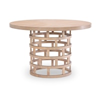 Coastal-Style Round Pedestal Table