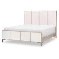 Coastal-Style Queen Panel Bed