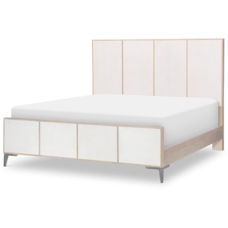 Coastal-Style California King Panel Bed