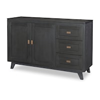 Concord Credenza in Charred Oak Finish