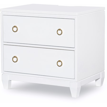 Legacy Classic Lake House One Drawer Open Night Stand in Denim