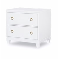 Summerland Night Stand White Finish