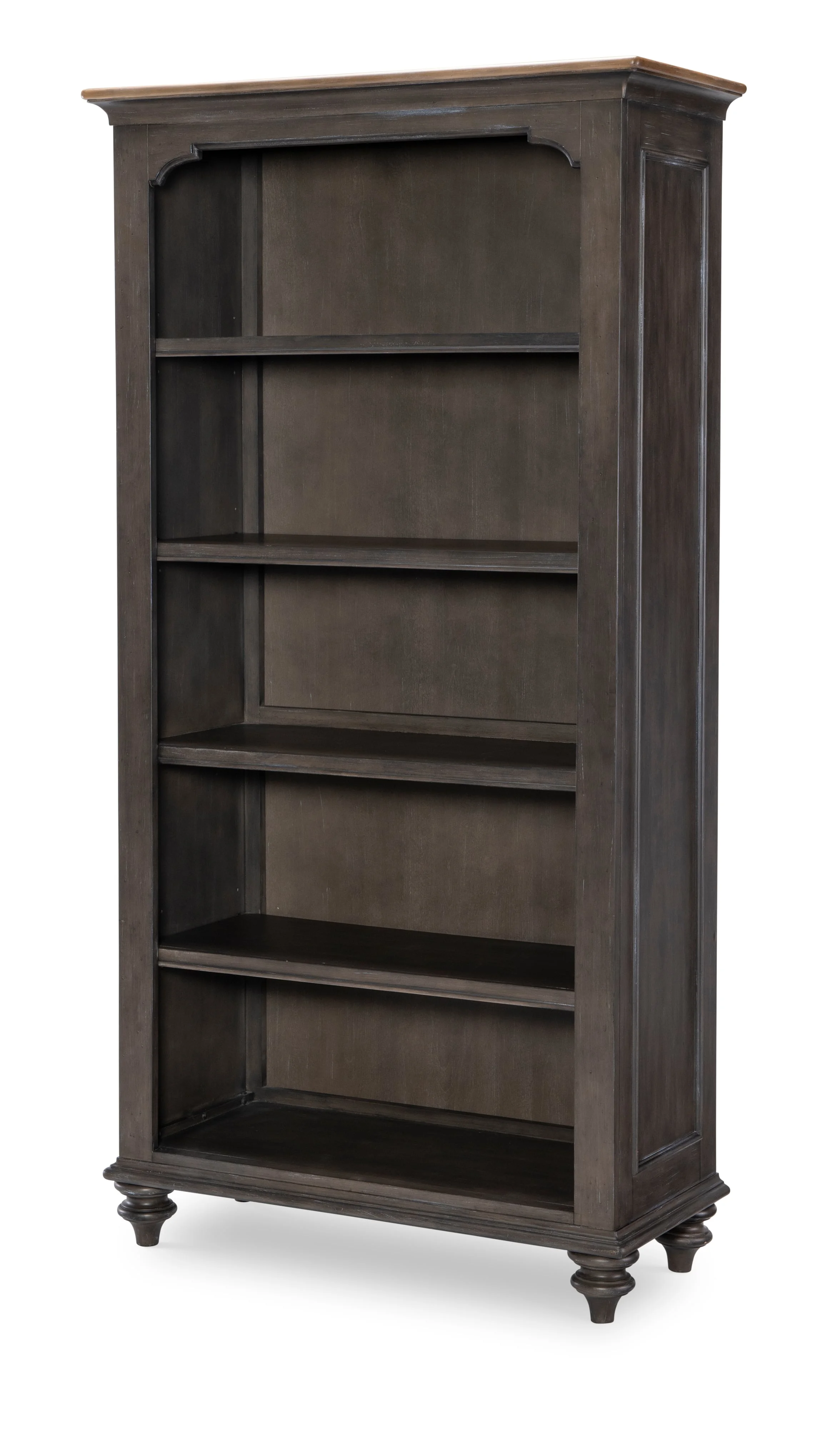 Legacy Classic Kingston 2312517 Farmhouse Bookcase with Adjustable Shelves Wayside Furniture