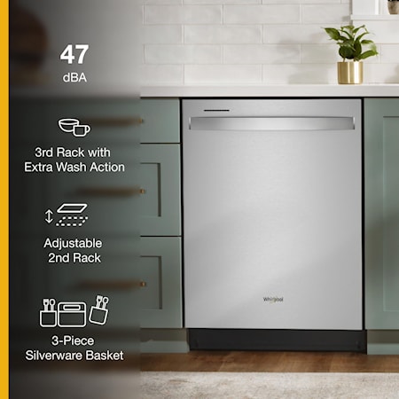 Whirlpool® Large Capacity Dishwasher