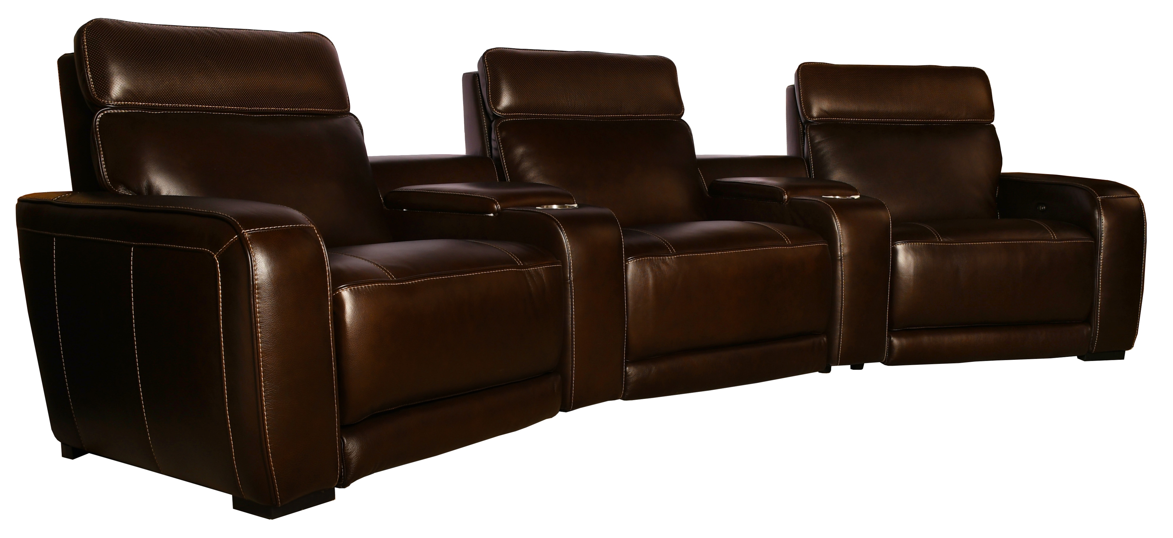 5 Piece Leather Sectional