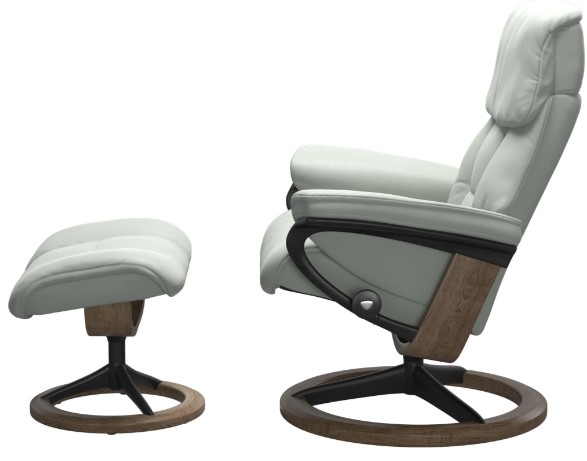 Medium Ruby Signature Recliner &amp; Ottoman