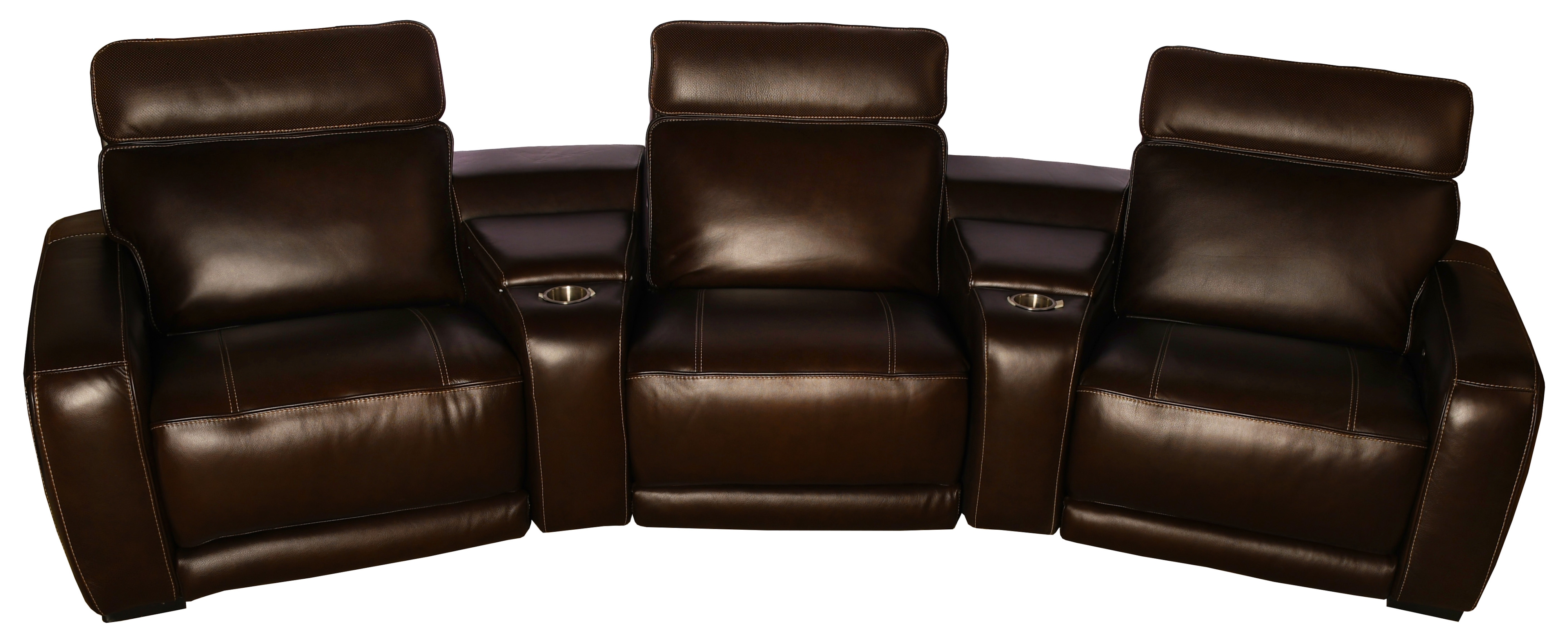 5 Piece Leather Sectional