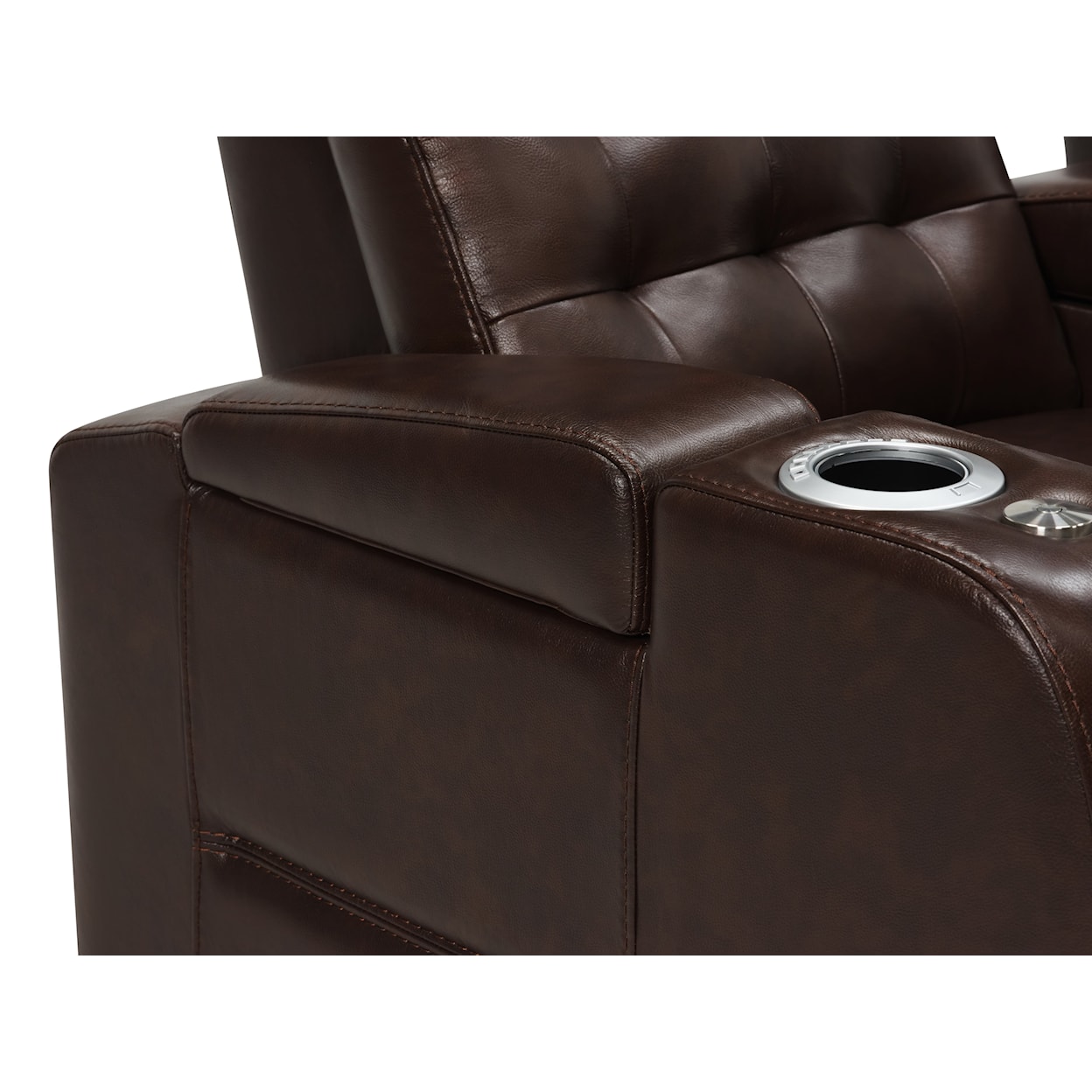 Palliser Erindale Leather Power Home Theater Sectional