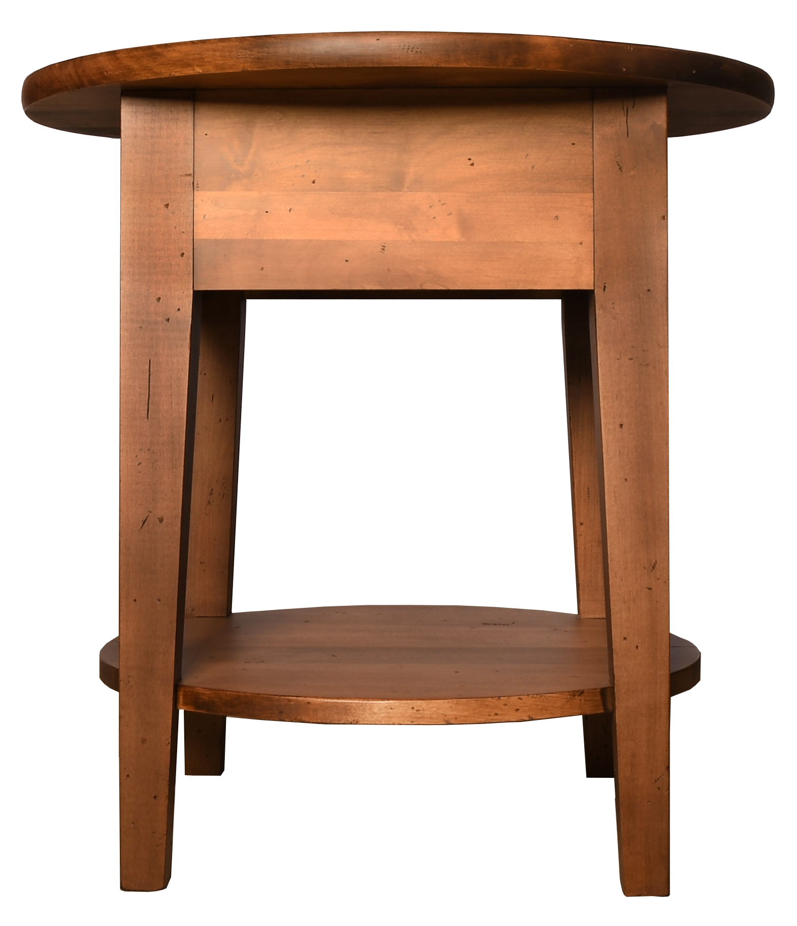 24" Round Table w/Lower Shelf