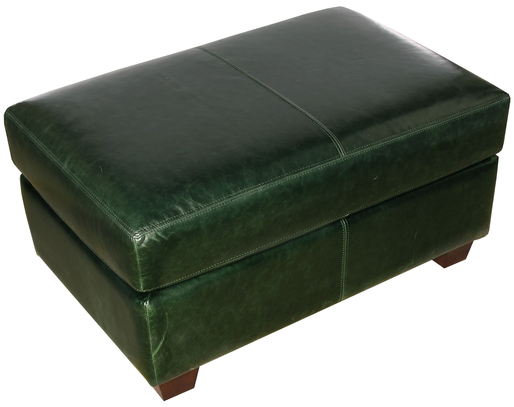 Taelor Designs Willow Leather Ottoman