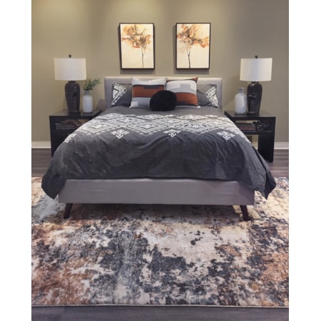 Ryan Queen Upholstered Platform Bed