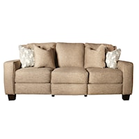 Power Sofa with Headrest and Toss Cushions