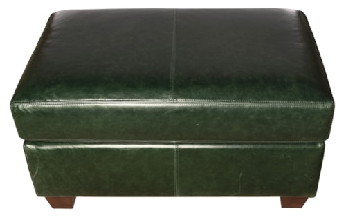 Kayle Leather Ottoman