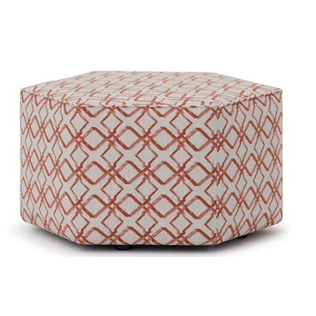 Hexagonal Medium Ottoman