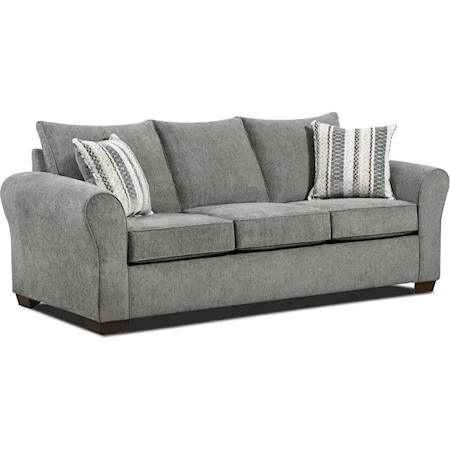 Sofa with Accent Toss Cushions