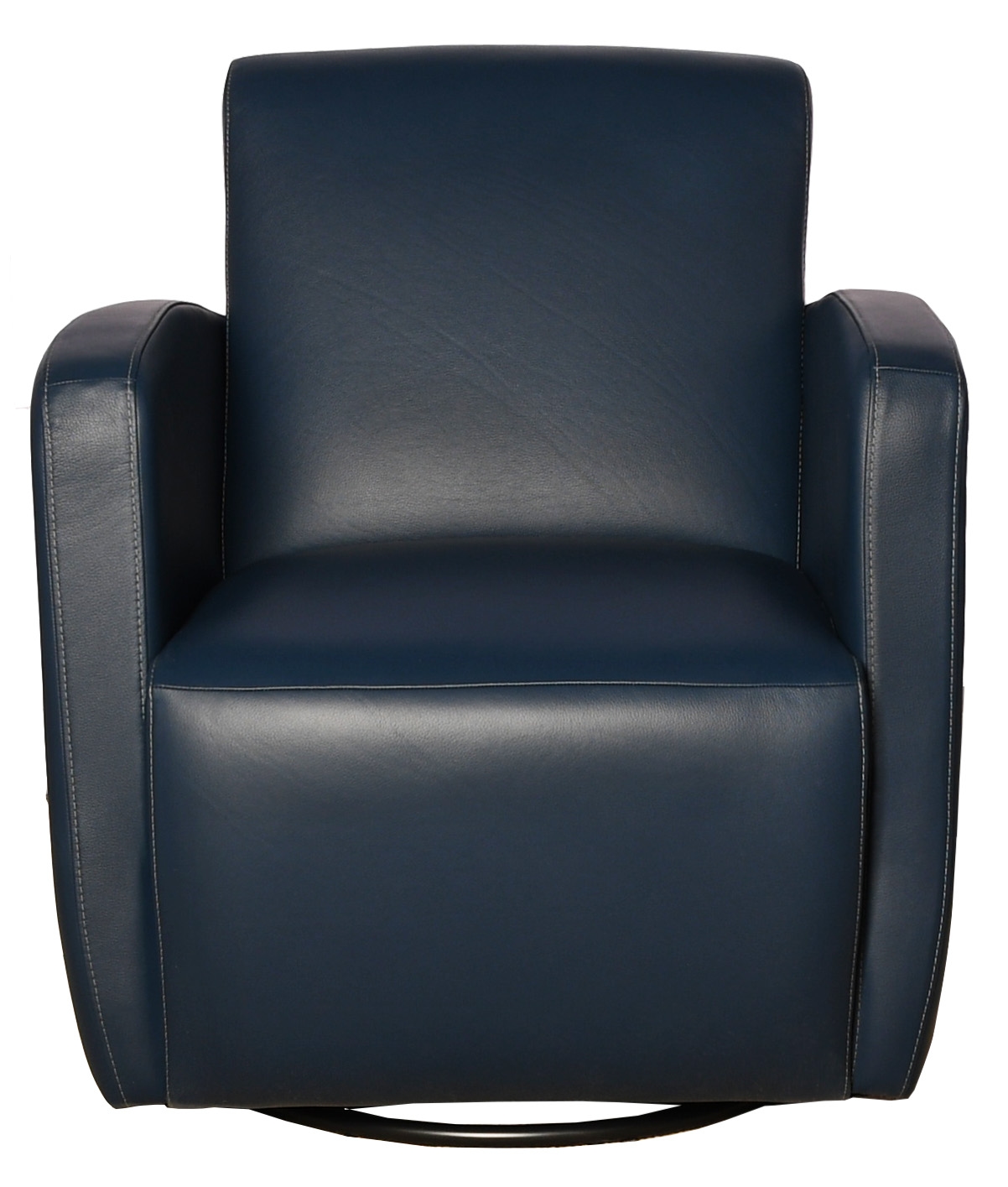 Leather Swivel Glider