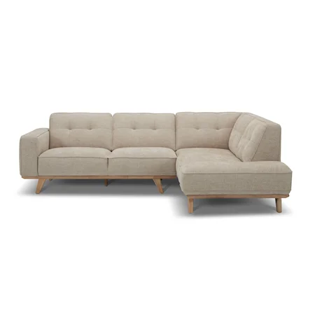 2 Piece Sectional with Right Arm Return