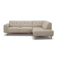 2 Piece Sectional with Right Arm Return