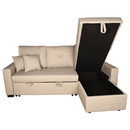 Pop-Up Sleeper with Storage Chaise