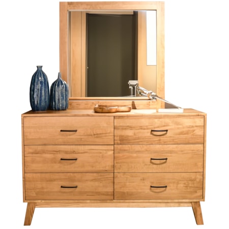 60" 6 Drawer Dresser