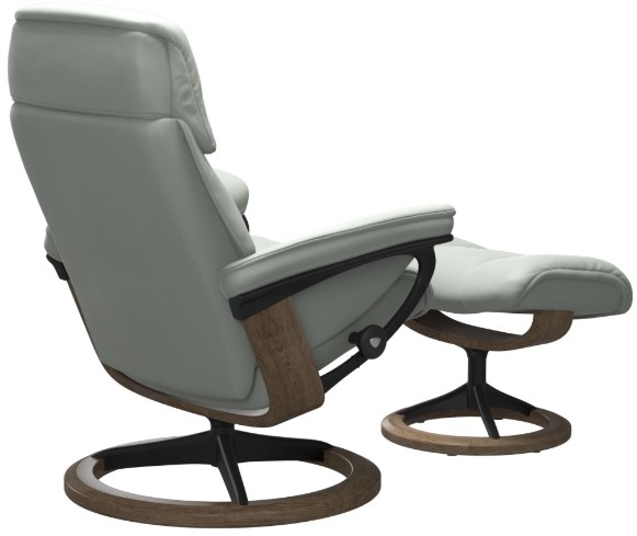 Medium Ruby Signature Recliner &amp; Ottoman