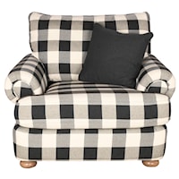 Traditional Chair with Back Pillow
