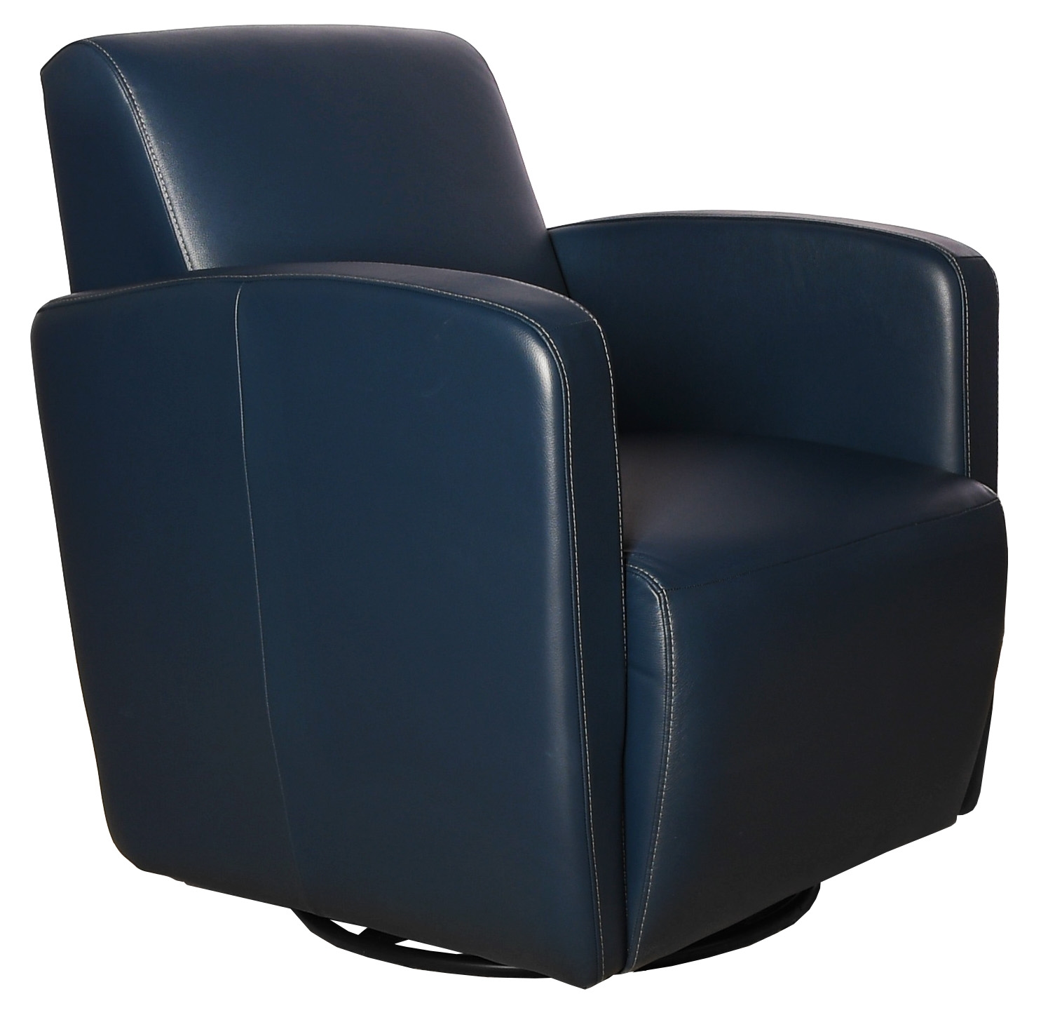 Leather Swivel Glider