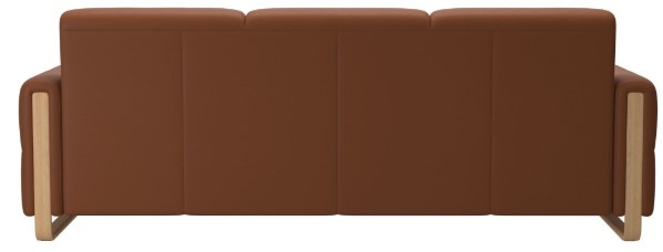 3-Seater Sofa with Wood Arms