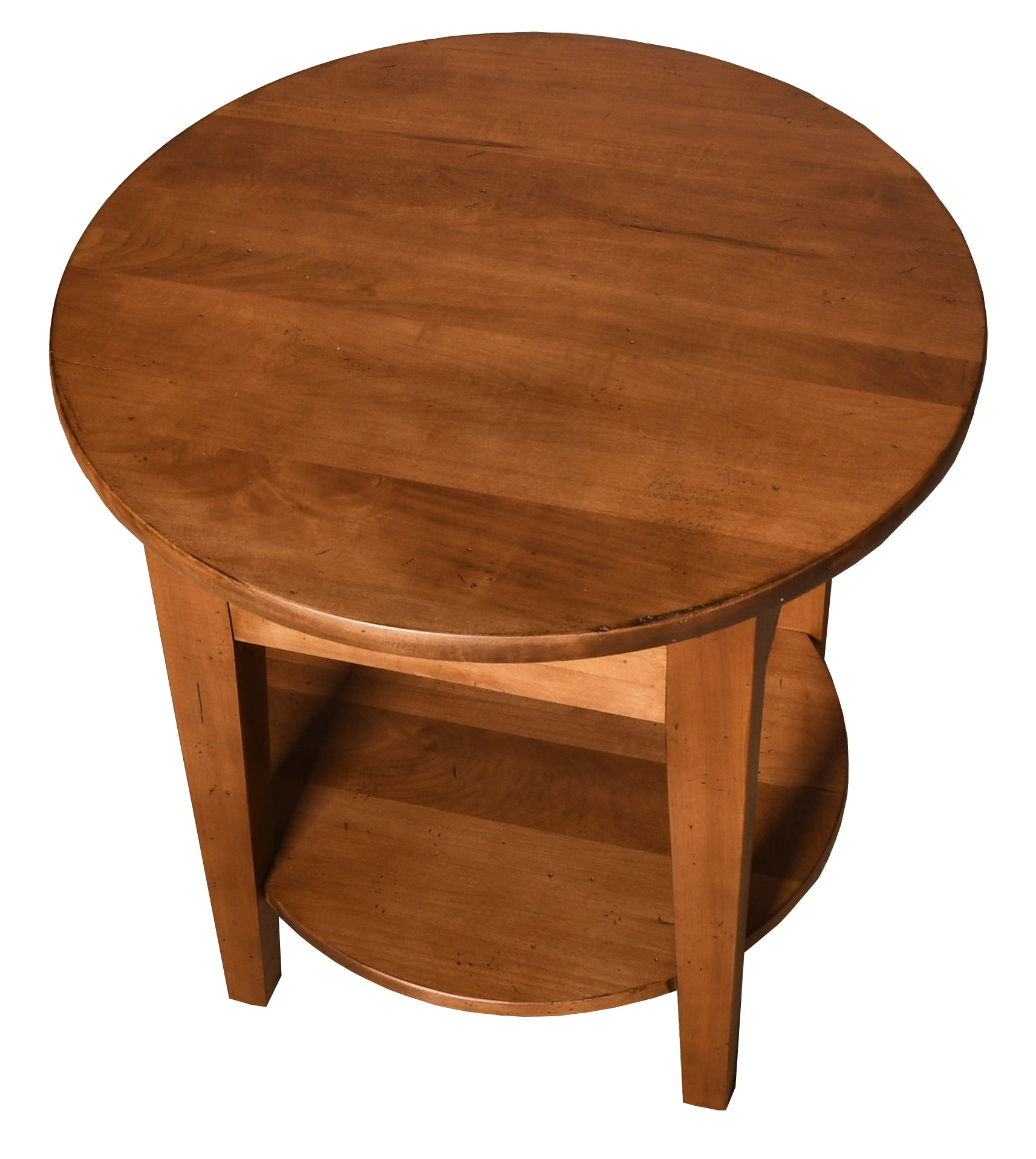 24" Round Table w/Lower Shelf