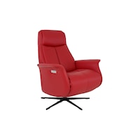 Modern Jakob Large Battery Relaxer Recliner with Adjustable Headrest