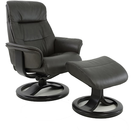 Anne R Large Manual Recliner with Footstool