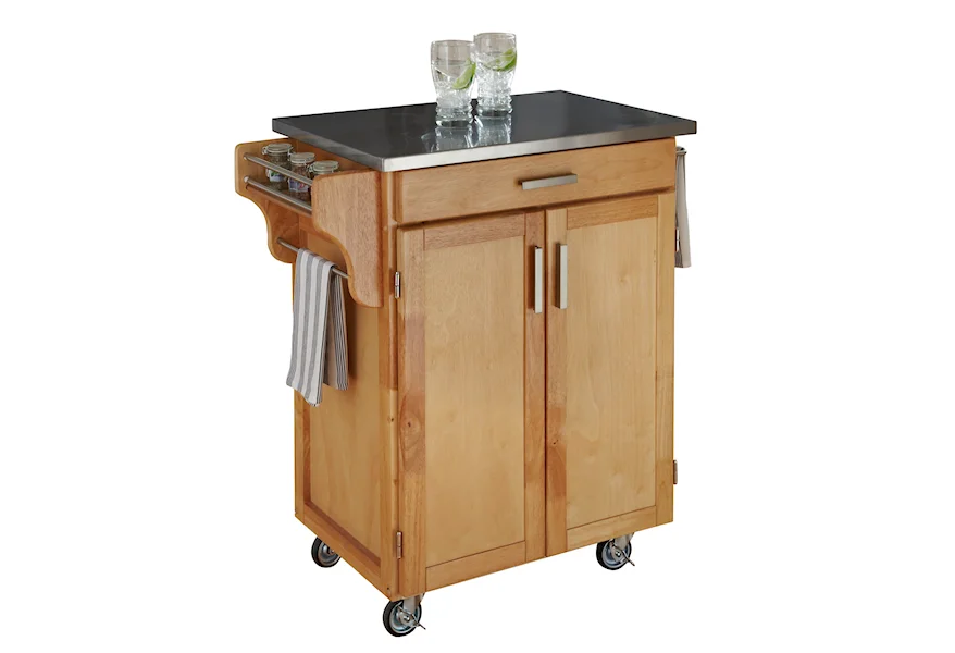 Cuisine Cart Kitchen Cart by homestyles at Sam Levitz Furniture