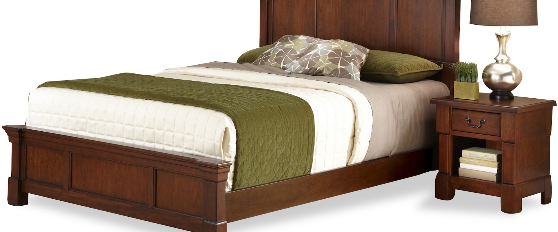 King Bed And Nightstand