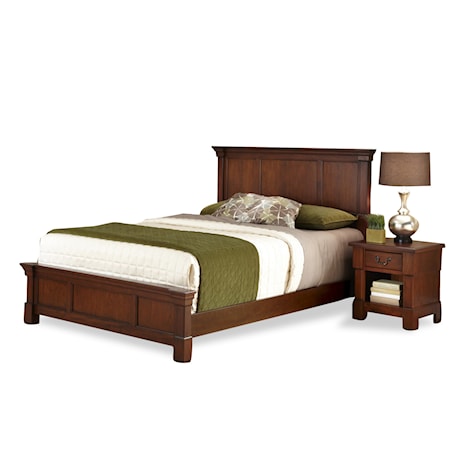 King Bed and Nightstand