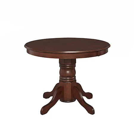 Traditional Dining Table with Pedestal