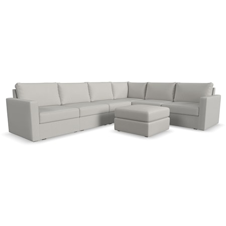 Sectional Sofa and Ottoman