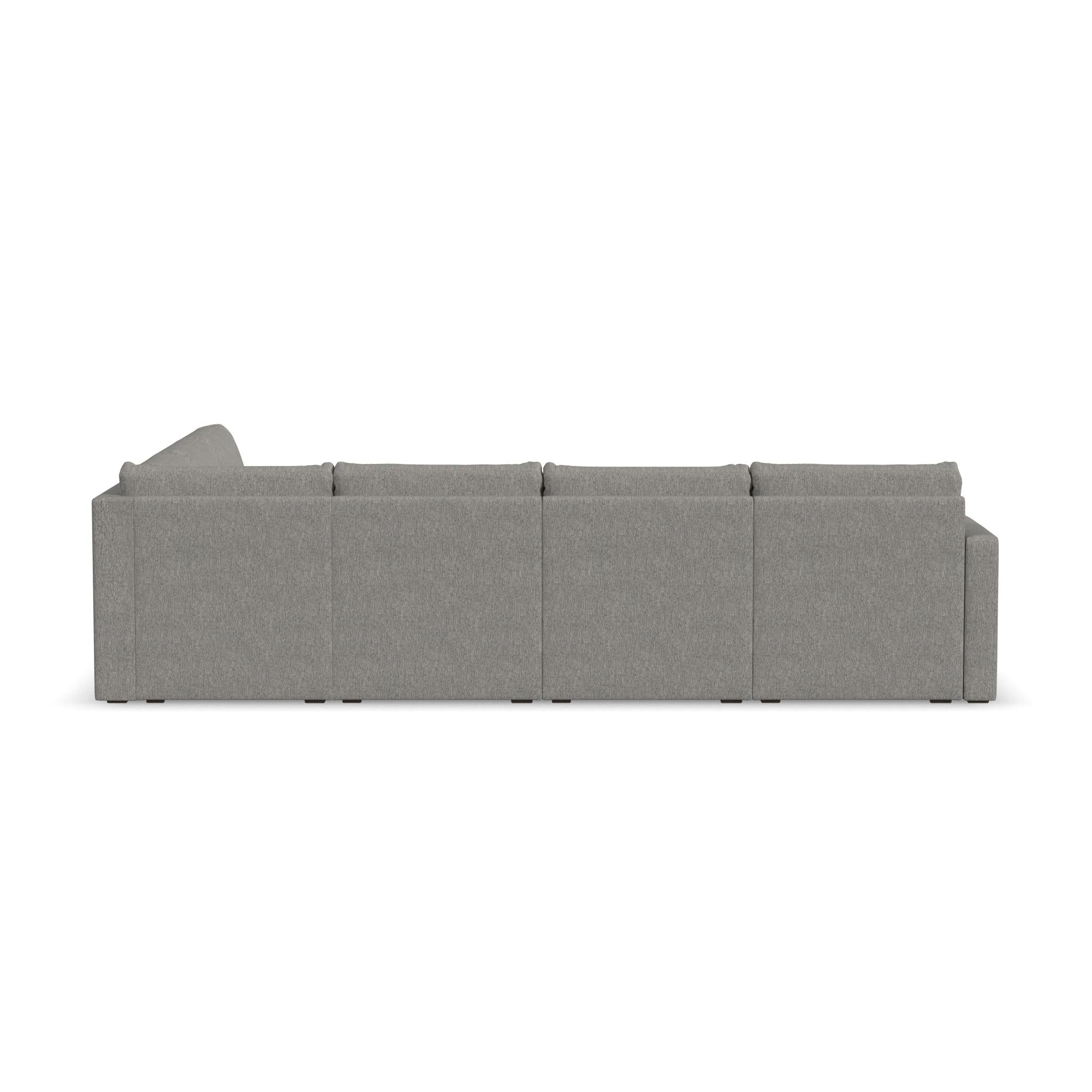 Flexsteel Flex Standard-Arm 6-Seat Sectional Sofa