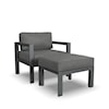 homestyles Grayton Outdoor Chair with Ottoman